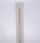 TİT T/5 Metal Fermuar - Beyaz Diş 50 Ad. (1 pk) Taş Rengi - 55 cm