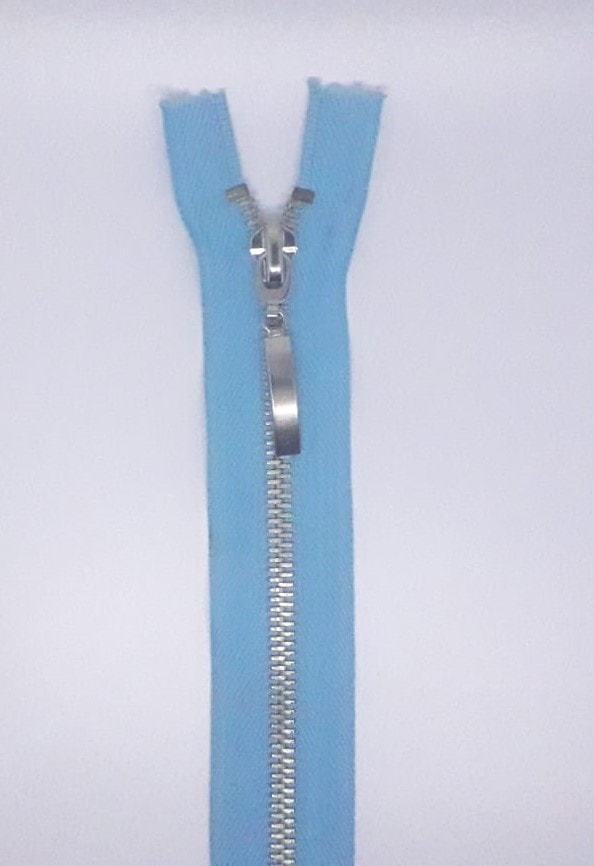 TİT T/5 Metal Fermuar - Beyaz Diş 50 Ad. (1 pk) Turkuaz - 70 cm