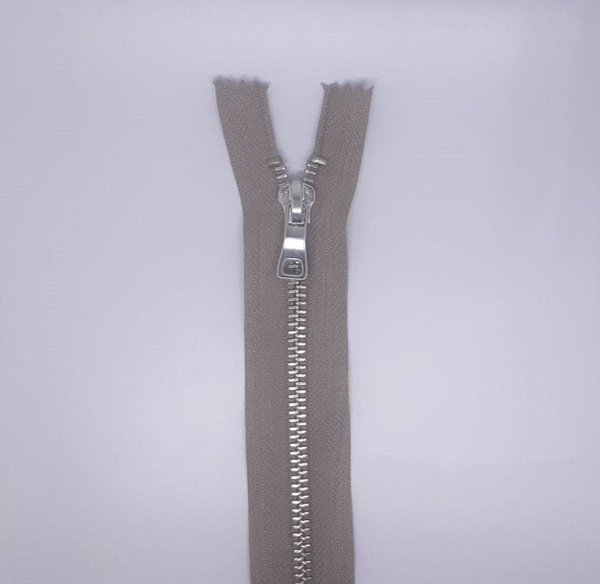 TİT T/5 Metal Fermuar - Beyaz Diş 50 Ad. (1 pk) Vizon - 55 cm