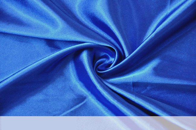 Polyester Saten Düz Astar Mavi