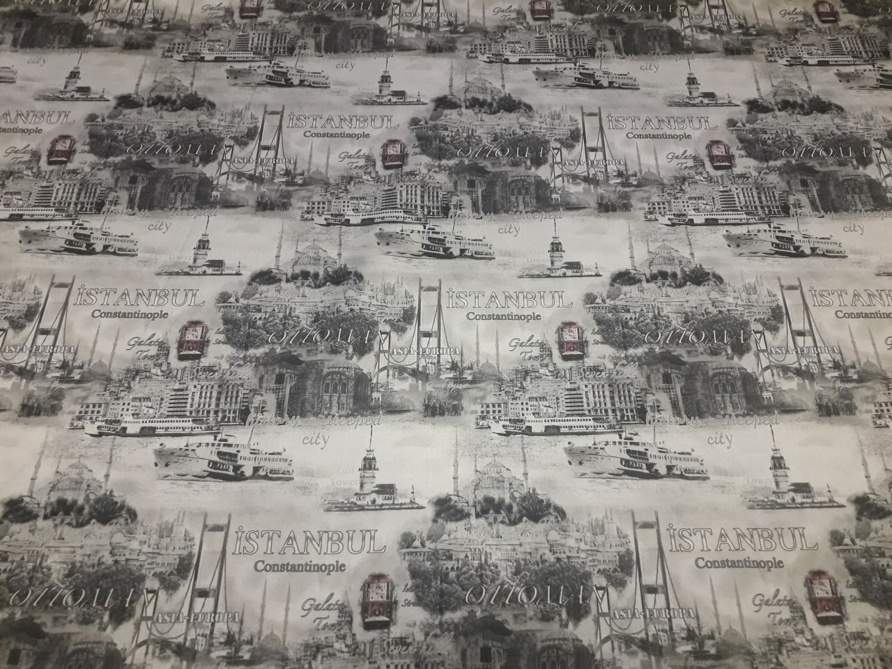 İstanbul Constantinople Siyah & Beyaz - Dijital Baskılı
