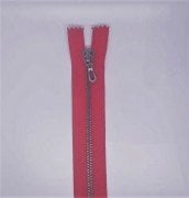 TİT T/5 Metal Fermuar - Black Nikel (Siyah) Diş 50 Ad. (1 pk) Kırmızı - 18 cm