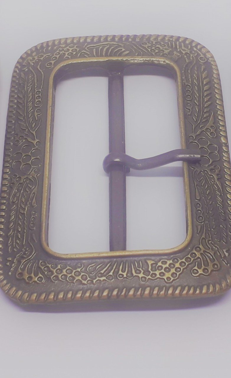 Köşesi Oval Desenli Toka - 100 Ad. (1 pk) Antik Oksit Küçük Boy