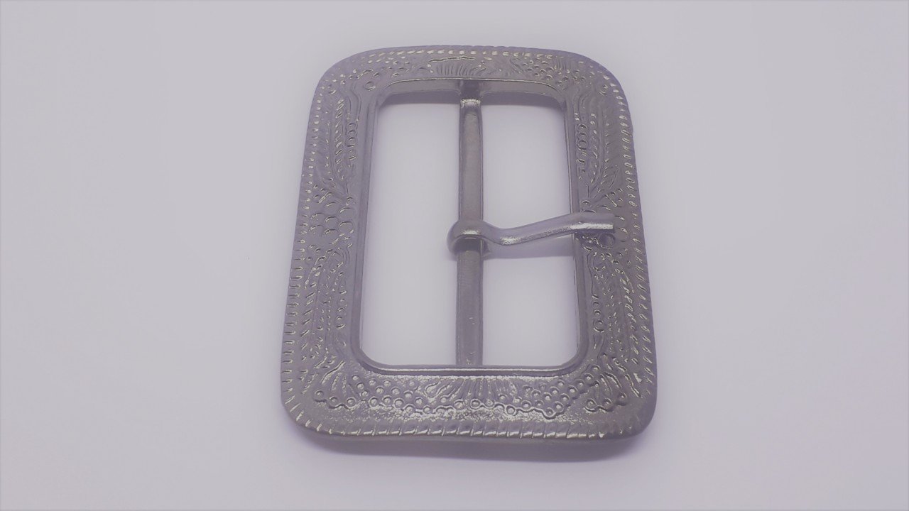 Köşesi Oval Desenli Toka - 100 Ad. (1 pk) Black Nikel Küçük Boy