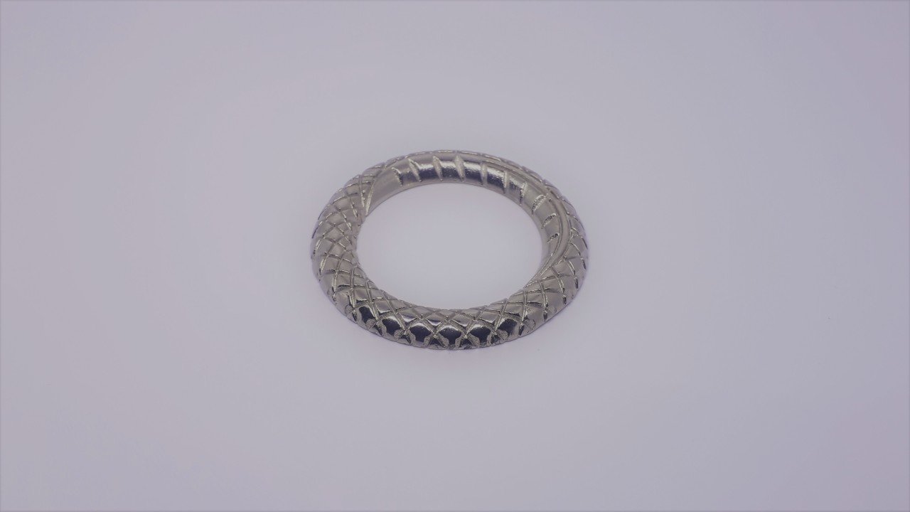 Yılan Desen Toka - 100 Ad. (1 pk) Nikel Küçük Boy