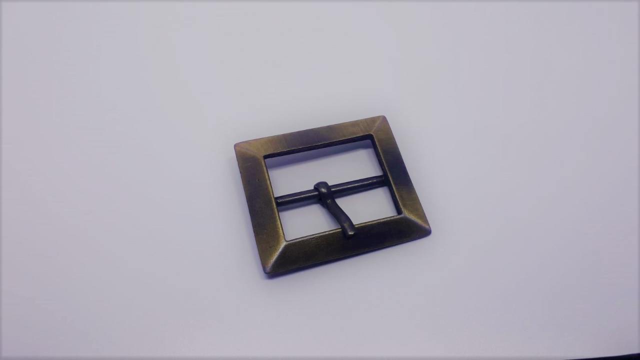 Köşeli Model Zamak Toka - 100 Ad. (1 pk) Antik Oksit Büyük Boy