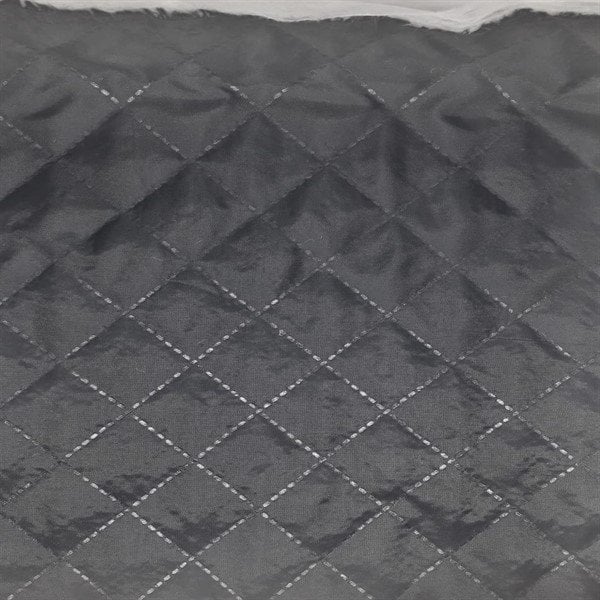 Polyester Lazerli Kapitone En: 150cm - 1 Top: 100 metre - Renk : Siyah