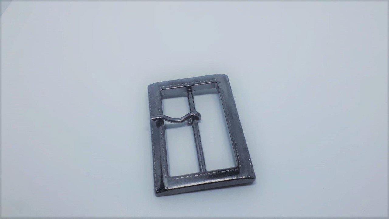 Yanları Çizgili Zamak Toka - 100 Ad. (1 pk) Black Nikel Büyük Boy