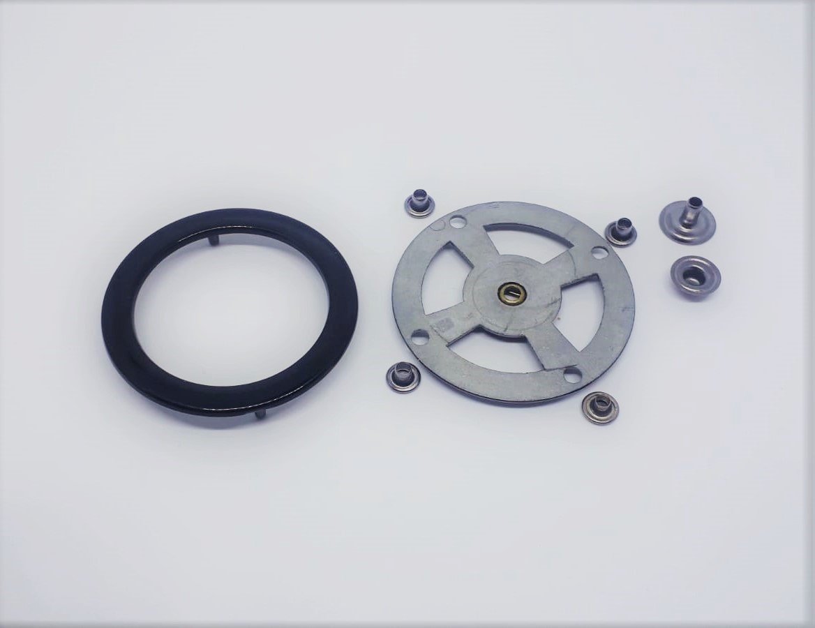 Yuvarlak Çıtçıt Model - 50 Ad. (1 pk) Black Büyük Boy