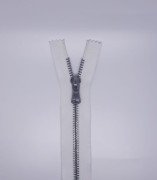 Metal Fermuar - Nikel Diş rengi - Her Çeşit Fermuar Renkleri Beyaz - 60 cm