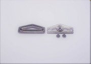 Üçgen Çıtçıt Modeli - 50 Ad. (1 pk) Black Nikel Büyük Boy