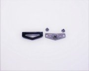 Üçgen Çıtçıt Modeli - 50 Ad. (1 pk) Black Nikel Küçük Boy