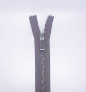 Metal Fermuar - Nikel Diş rengi - Her Çeşit Fermuar Renkleri Koyu Kahve - 80 cm