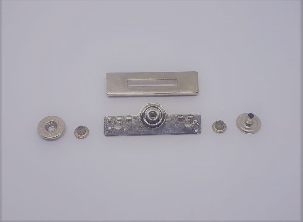 Dikdörtgen arası boşluklu çıtçıt - 50 Ad. (1 pk) Light Büyük Boy