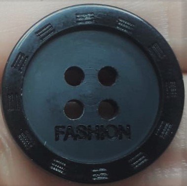 Fashion Düğmeler - 100 Ad. (1 pk) Siyah 32 Boy