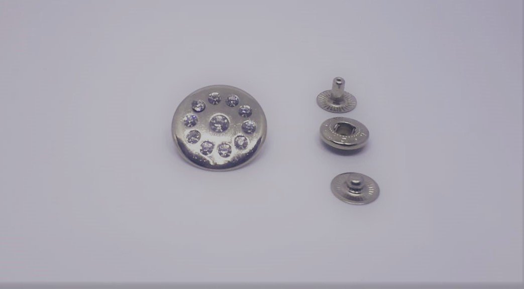 Taşlı Çıtçıt Model 1 - 100 Ad.(1 pk) Nikel