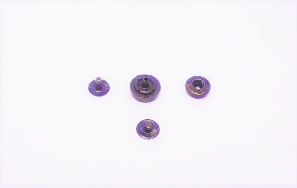 Taşlı Çıtçıt Küçük Model 2 - 100 Ad. (1 pk) Antik Oksit