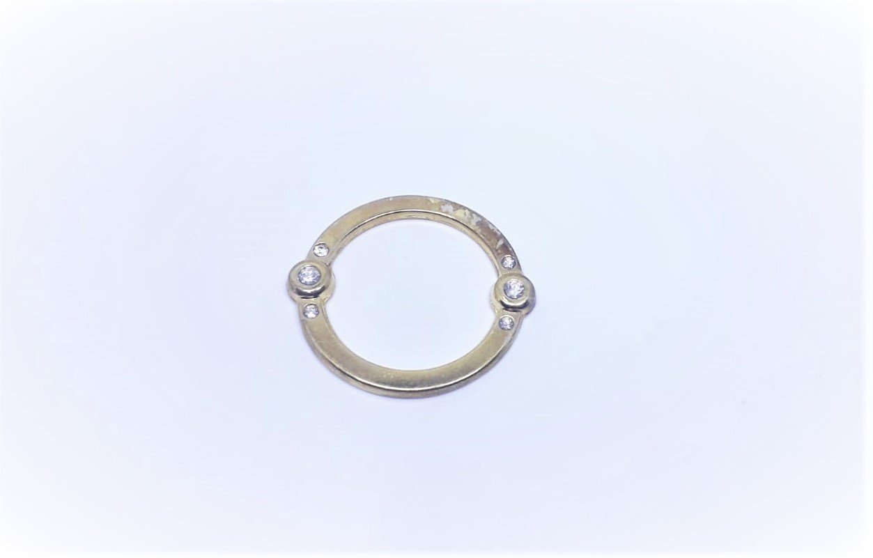 Yuvarlak Yanları 3 taşlı Model - 100 Ad. (1 pk) Light Büyük Boy