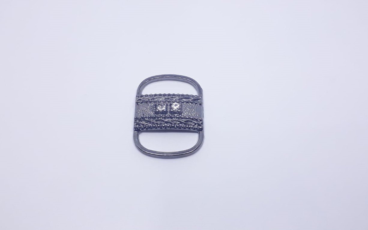 Köprü 2 Taşlı Model - 100 Ad. (1 pk) Black Nikel