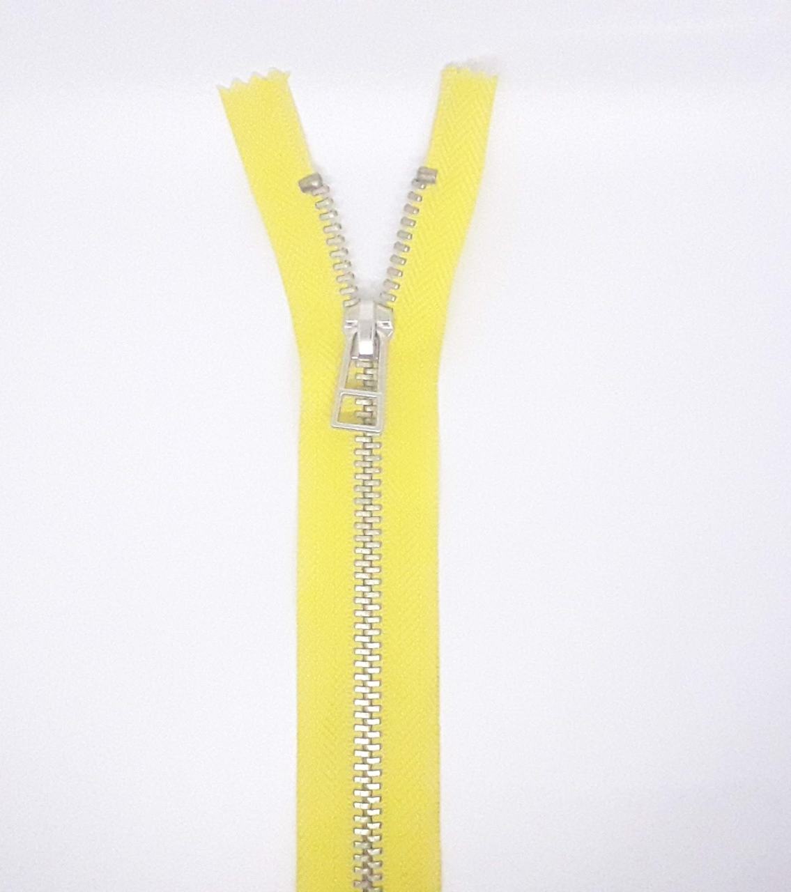 TİT T/5 Metal Fermuar - Beyaz Diş 50 Ad. (1 pk) Açık Sarı - 16 cm