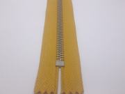 TİT T/5 Metal Fermuar - Beyaz Diş 50 Ad. (1 pk) Koyu Sarı - 55 cm